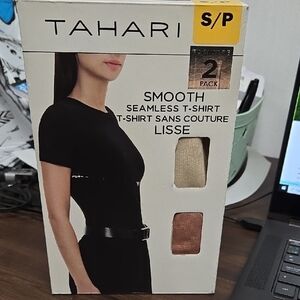 Tahari Size S 2 Pack of Smooth Seamless T-Shirts